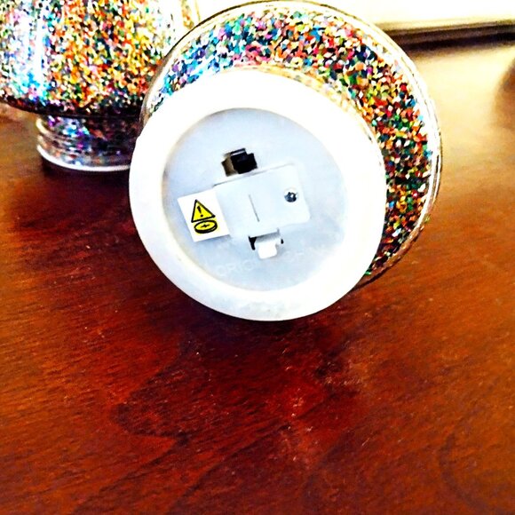 Target Christmas 2024 Glittered-Filled LED LIGHTED Glass Trees Set of 2 NEW wTAG - Picture 7 of 12